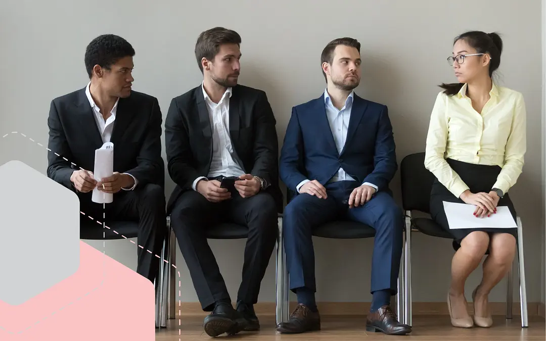 job seekers waiting to be interviewed