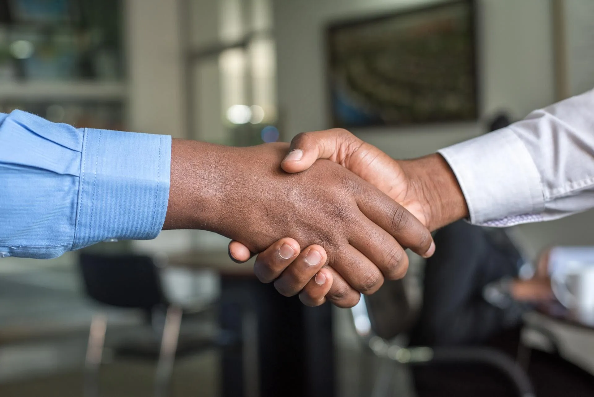 professionals shaking hands