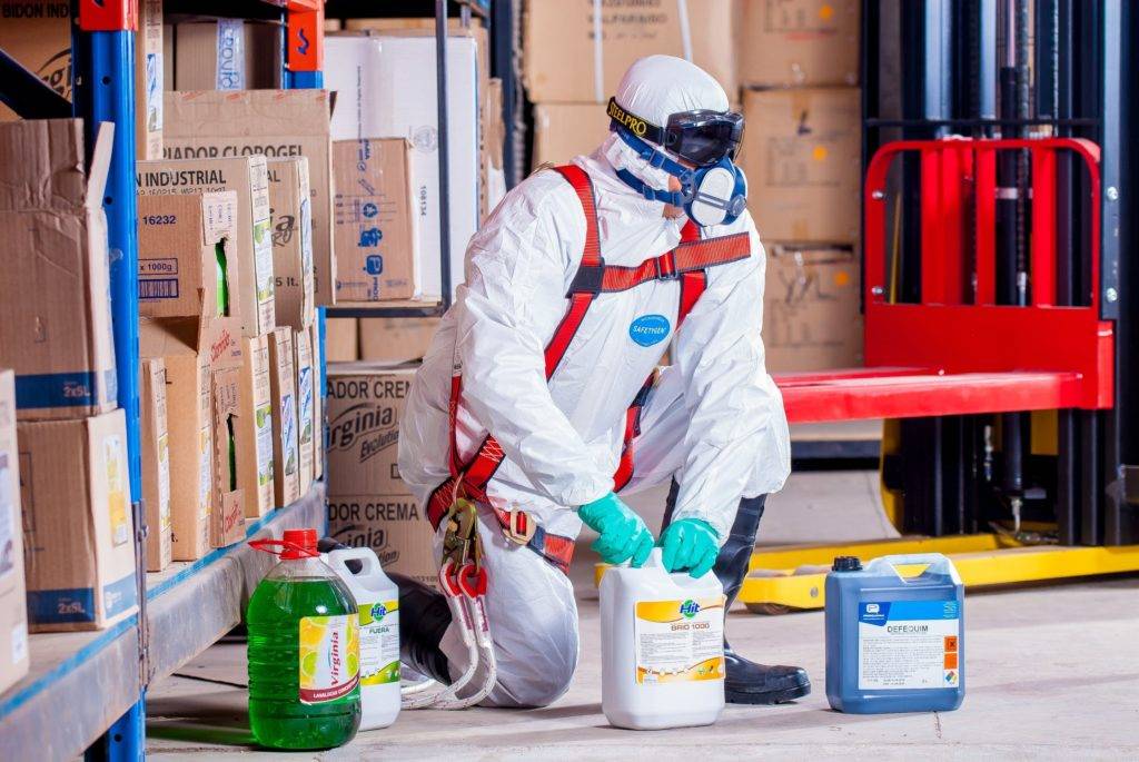 professional deep cleaning warehouse