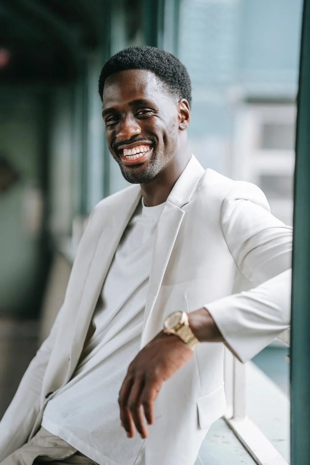 Smiling business man